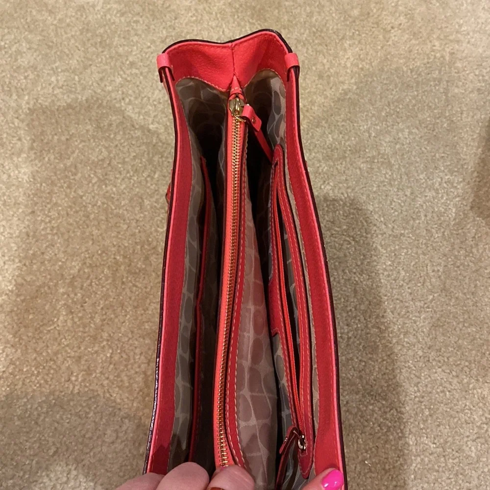 Pink Kate Spade tote with dust bag